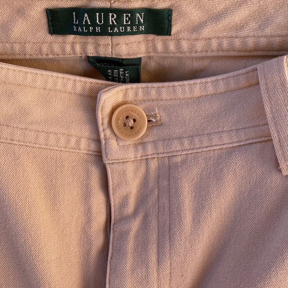 Ralph Lauren Tan Straight Leg Pants